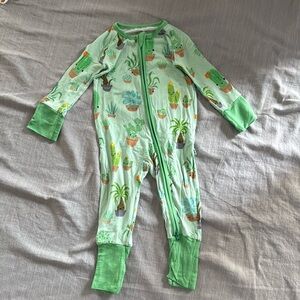 Little Sleepies Succulent Love Bamboo Viscose Zippy - 3-6 months
